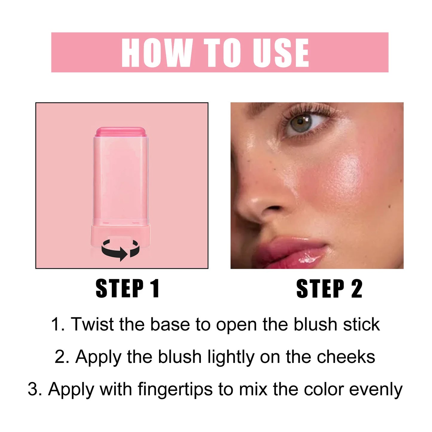 Multifunctional blush Pencil Cream Tint for cheeks