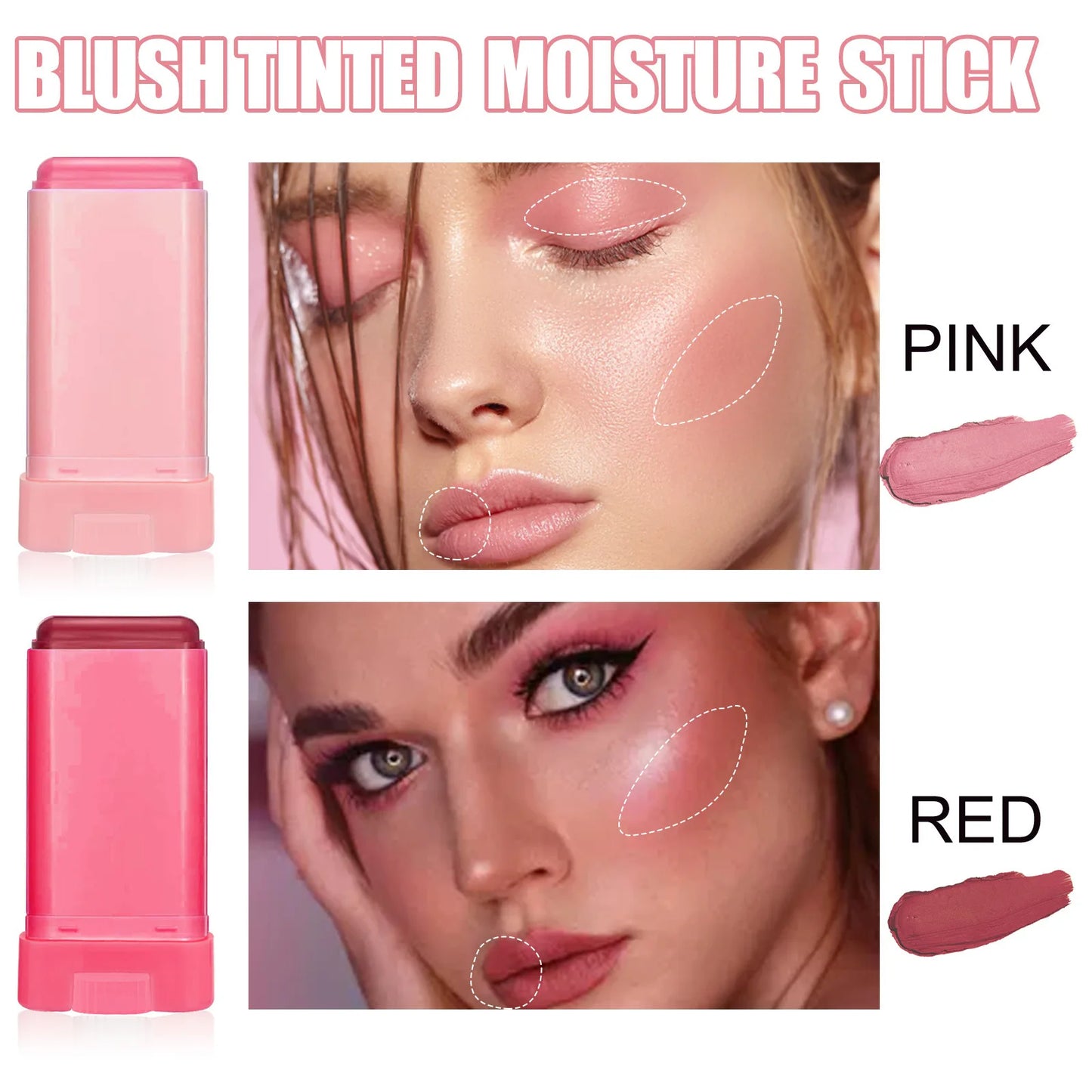 Multifunctional blush Pencil Cream Tint for cheeks